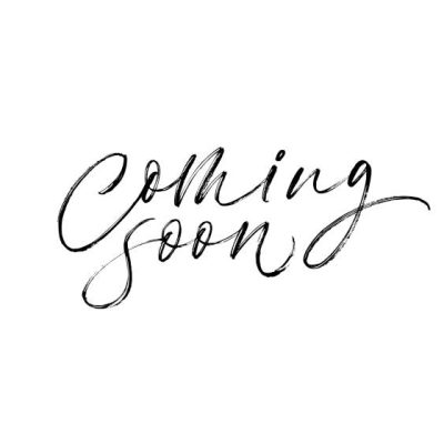 Coming soon phrase handwritten with a calligraphic brush. Ink illustration. Modern brush calligraphy. Isolated on white background.